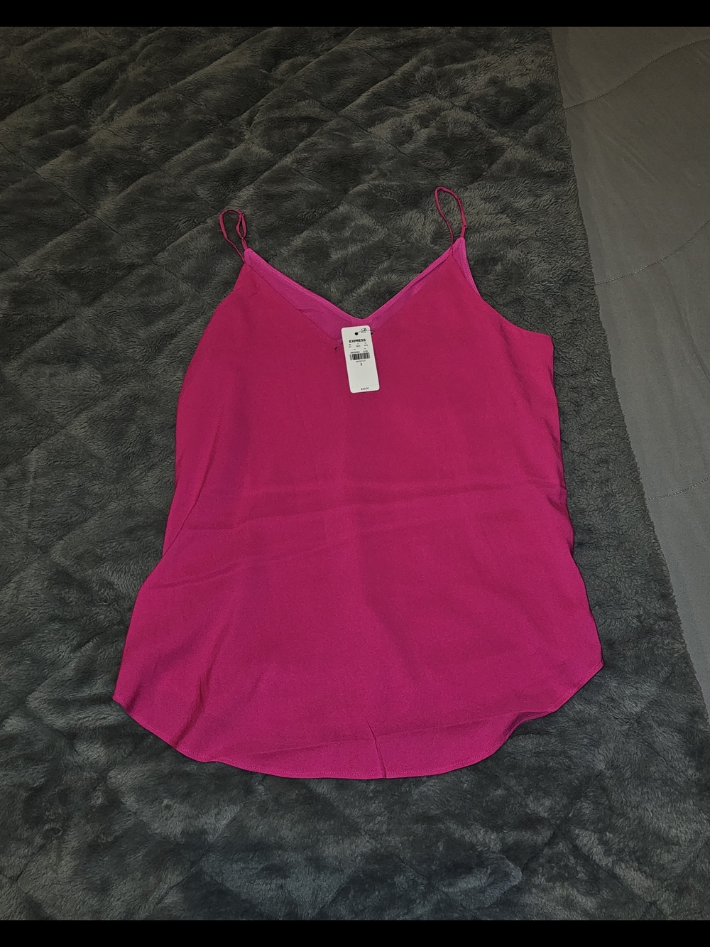 Express Magenta V-Neck Spaghetti Strap Cami